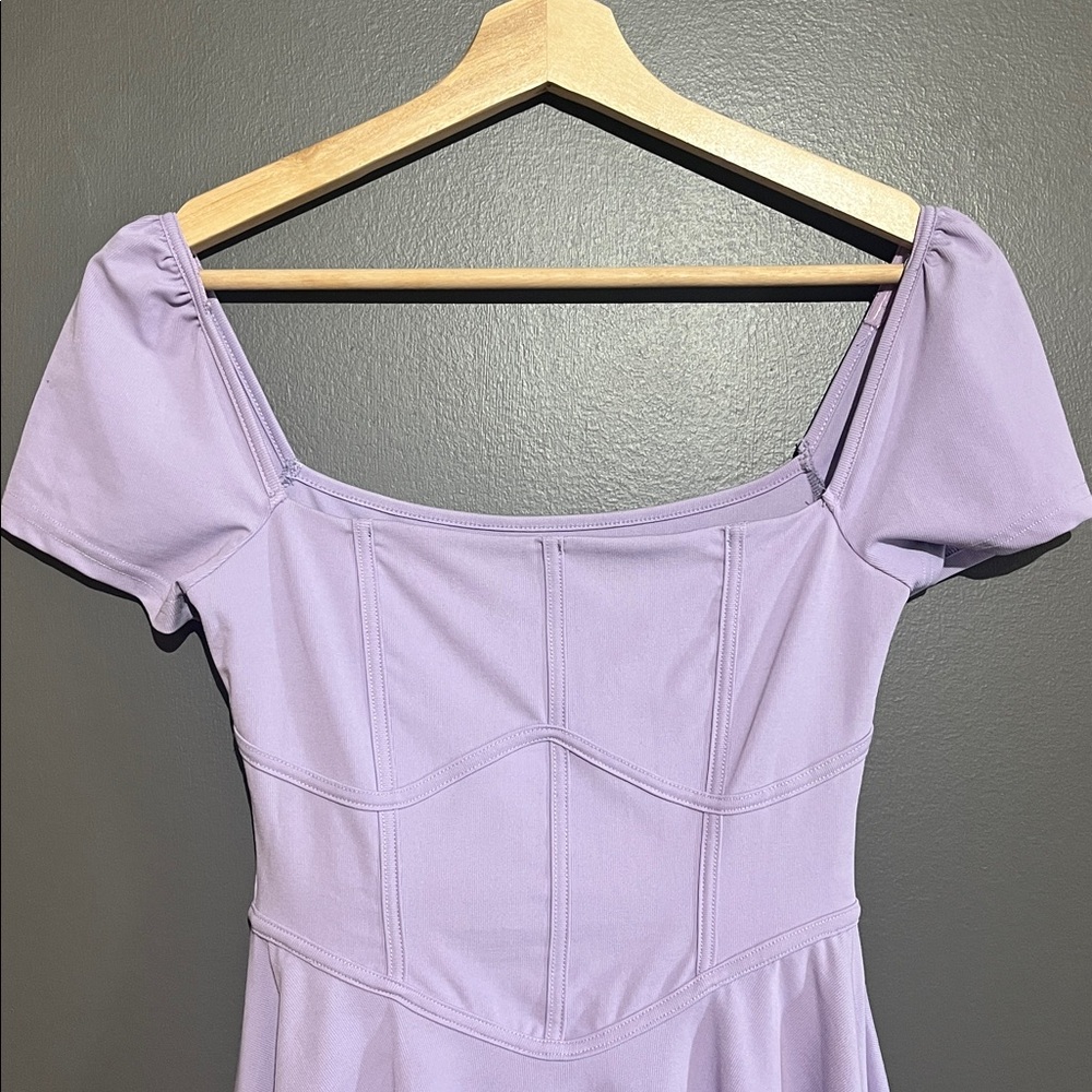 OGL Icy Air Square Corset Inspired Flounce Dress - Picture 6 of 10